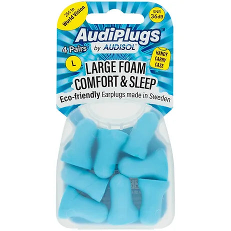 AUDIPLUGS Large Foam Comfort & Sleep